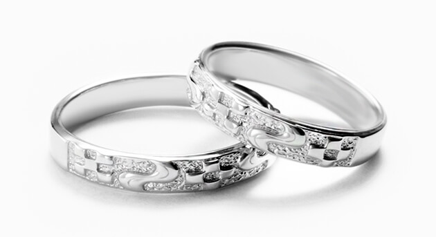ミンサーリングの結婚指輪